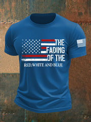 Men's The Fading Of The Red White And Blue Short-sleeved T-shirt
