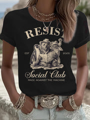 Women's FDT Frog Against The Machine Printed T-Shirt