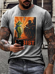 Men's FDT Frog Against The Machine Printed T-shirt