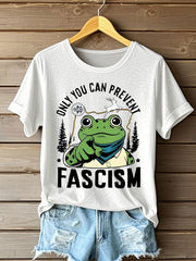 Women's FDT Frog Against The Machine Printed T-Shirt