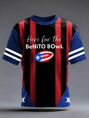 Men's Bad Bunny Here For The Benito Bowl short sleeves t-shirt