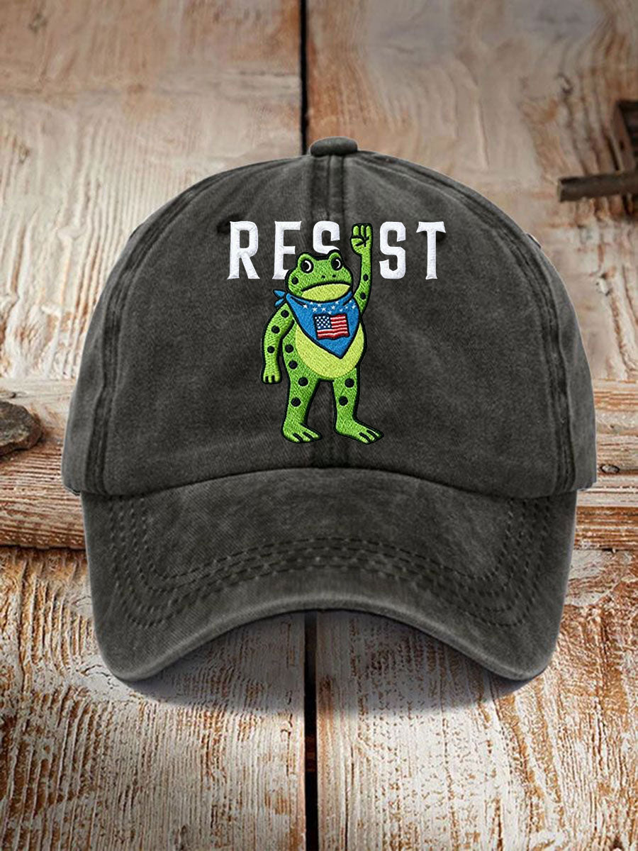 Unisex Portland Frog Resist Print Hat