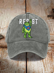 Unisex Portland Frog Resist Print Hat