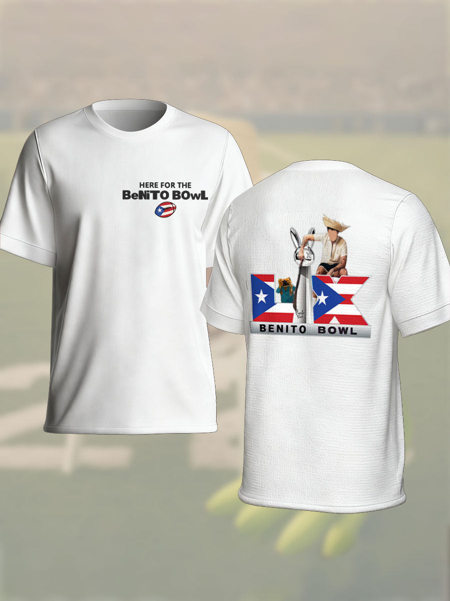 Unisex Bunny Football Music Lover Printed T-shirt