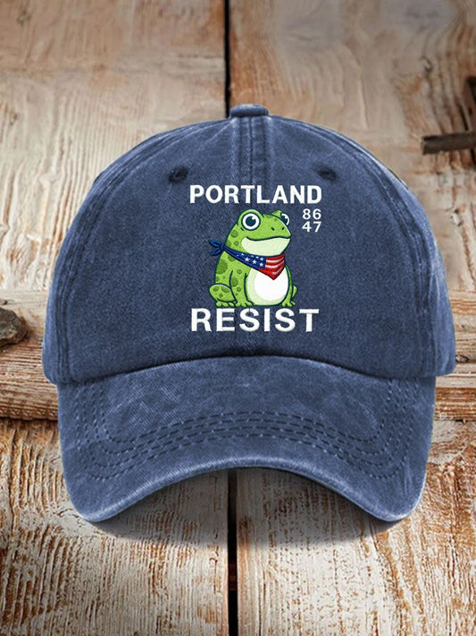 Unisex Resist Portland Frog Hat