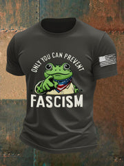 Men's Only You Can Prevent Fascism Printed T-shirt