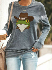 Women's Frog Resist Printed Sweatshirt