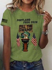 Women's Portland Frog 2028 Short Sleeve T-Shirt