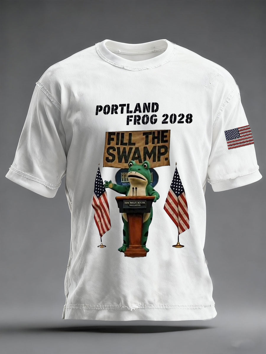 Men's Portland Frog 2028 Short-sleeved T-shirt