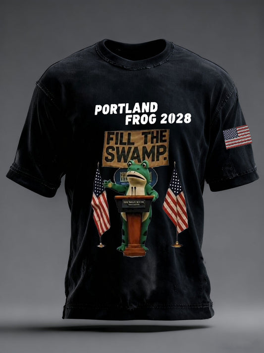 Men's Portland Frog 2028 Short-sleeved T-shirt