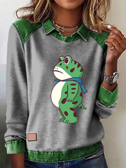 Women‘s Portland Frog Resist Printed Long Sleeve Shirt
