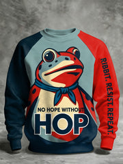Men's Resist Frog Printed Casual Sweatshirt