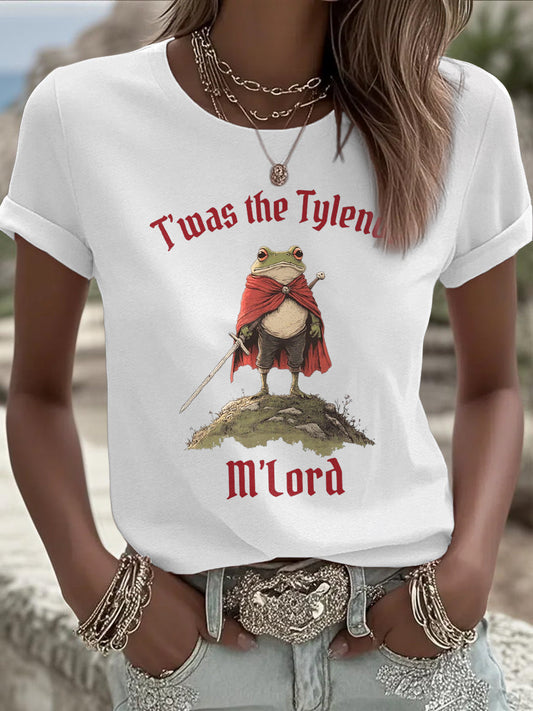 Women's 8647 FDT Funny Tylenol Printed T-shirt